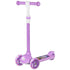 Kids 3 Wheel Scooter for 2-6 Years Old w/ Adjustable Height, LED Light, TPE Handlebar, Purple