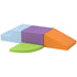 4-piece Soft Play Set, Climb and Crawl Foam, Toddler Stairs and Ramp, Orange