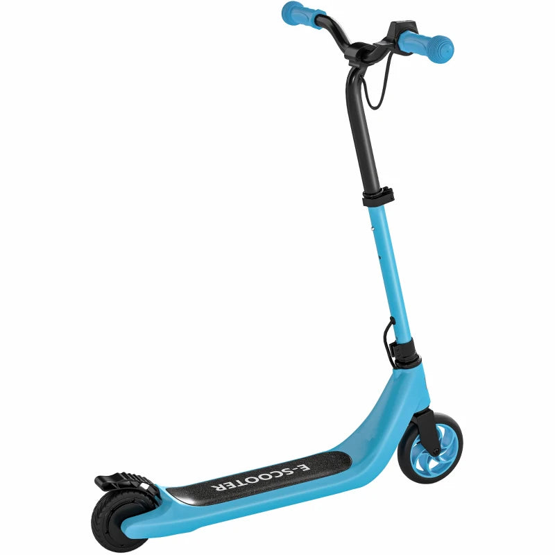 Electric Scooter, 120W Motor E-Scooter, Adjustable Height, Rear Brake for Ages 6+ Years - Blue