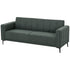 Three-Seater Relaxed Modern Sofa - Grey