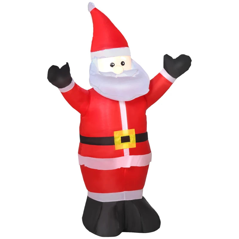 4ft Inflatable Christmas Santa Claus Xmas Decoration 1 LED Holiday Air Blown Yard Outdoor Décor