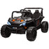 12V Battery Powered Ride on Truck w/ Remote, Four Suspension Wheels, Horn, Lights, Music, USB, for Ages 3-5 Years, Black