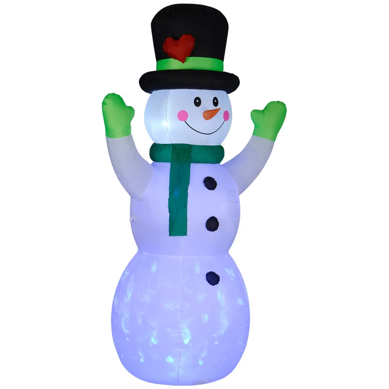 10ft Inflatable Snowman Christmas Decoration, with Accessories