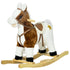 Rocking Horse, Ride-On Horse, with Music, Sounds, Saddle, for Ages 3-6 Years - Brown