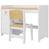 Kids Desk and Chair Set for 3-6 Years with Storage Drawer, Study Table and Chair for Children - White