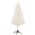 4 Feet Prelit Artificial Christmas Tree with Fiber Optic LED Light, Holiday Home Xmas Decoration, White