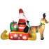 4ft Christmas Inflatable Santa Claus Sledge Sleigh Reindeer Blow Up Decoration Xmas Décor for Garden