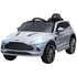 Aston Martin DBX Licensed Battery Powered Kids Electric Car, 12V Kids Ride on Car w/ Lights, Music Horn, Grey
