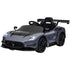 Maserati GT2 Licensed 12V Kids Electric Ride on Car with 4 Suspension Wheels, Remote Control, Music, Horn, Lights, Grey