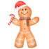 8ft Christmas Inflatable Gingerbread Man, Lighted Blow Up Yard Decor Indoor Outdoor Garden Lawn Party Prop