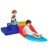 Soft Play 4-piece Climb and Crawl Foam Toddler Stairs and Ramp Colorful Children's Educational Software Activity Toys for Baby Preschooler
