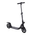 Folding Kick Scooter Hight-Adjustable Urban Scooter w/ Rear Brake, Double Shock Absorption System & 2 Big Wheels, For 14+ Teens Adult, Black