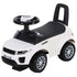 3-in-1 Ride On Car Foot To Floor Slider Toddler w/ Horn Steering Wheel NO POWER Manual Under Seat Storage Safe Design for 1-3 Year Old White