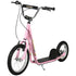 Kids Scooter, Teen Kick Scooter with Rubber Wheels, 16" Front Wheel, Height Adjustable Handlebar, Dual Brakes, Kick Stand, for 5+ Years, Pink