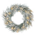 60cm/ 24inch Flocked Prelit Christmas Wreath