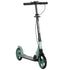 One-click Folding Kick Scooter for 14+ w/ Adjustable Handlebar, Push Scooter with Kickstand, Dual Brake System, Shock Absorber, 200mm Wheels & ABEC-9 Bearings