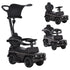 3 in 1 Kids Children Ride on Push Car Toddler Sliding Car G350 Licensed Walker Foot to Floor Slider Push-Along with Horn Steering Wheel NO POWER Manual, Black
