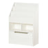 Kids Bookshelf, Toy Organiser, with Storage Drawer, Wheels - White