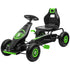 Kids Pedal Go Kart, with Adjustable Seat, Inflatable Tyres - Green