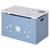 Kids Wooden Toy Box Children Storage Chest Organiser Side Handle Safety Hinge Play Room Furniture Blue