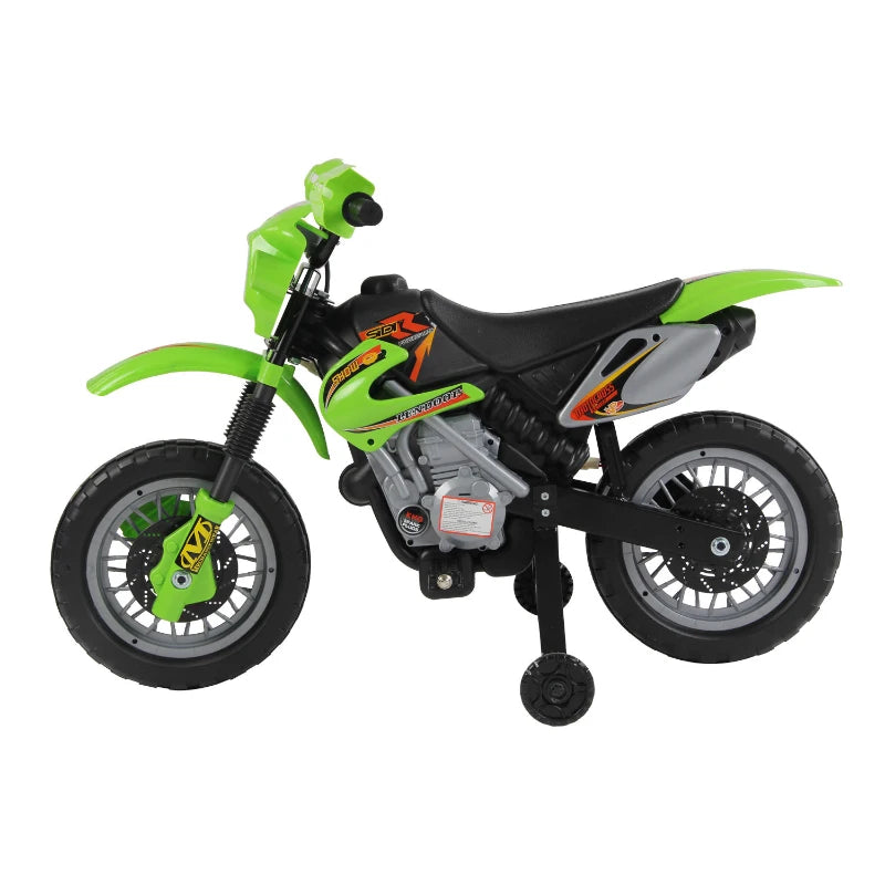 6V Kids Child Electric Motorbike Ride on Motorcycle Scooter Children Toy Gift for 3-6 Years (Green)