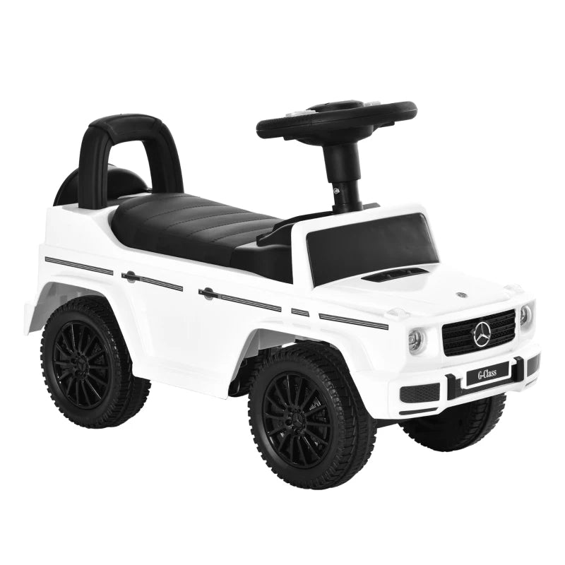 3 in 1 Kids Ride On Car G350 Licensed Foot To Floor Slider Toddler Push Along NO POWER White 12-36 months