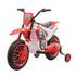 12V Kids Electric Motorcycle Ride-On, with Training Wheels, for Ages 3-6 Years - Red