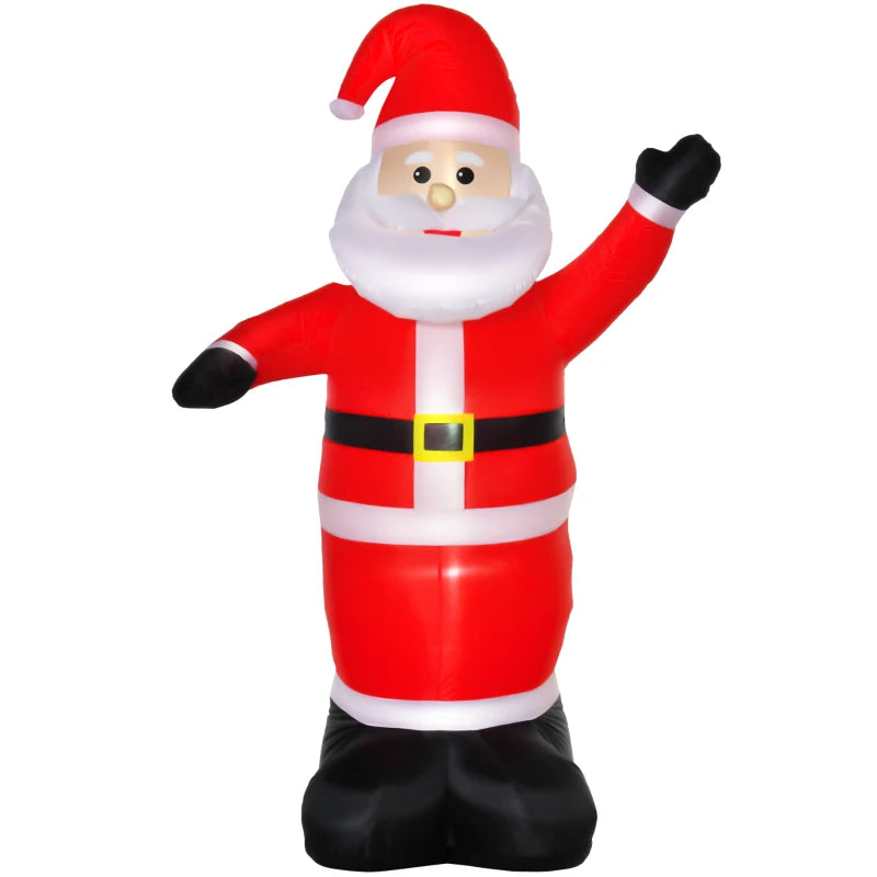 8ft Inflatable Christmas Santa Claus Xmas Decoration with LED Holiday Air Blown Yard Outdoor Décor