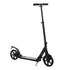 Folding Kick Scooter, Adjustable Ride On Scooter with 200mm Big Wheels and Double Shock Absorption, Urban Scooter for 14+ Teens Adult, Black