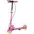Scooter for Kids Aged 3-8 Years, with Adjustable Handle, Two Light Up Wheels, Handbrake, Rear Brake, Pink