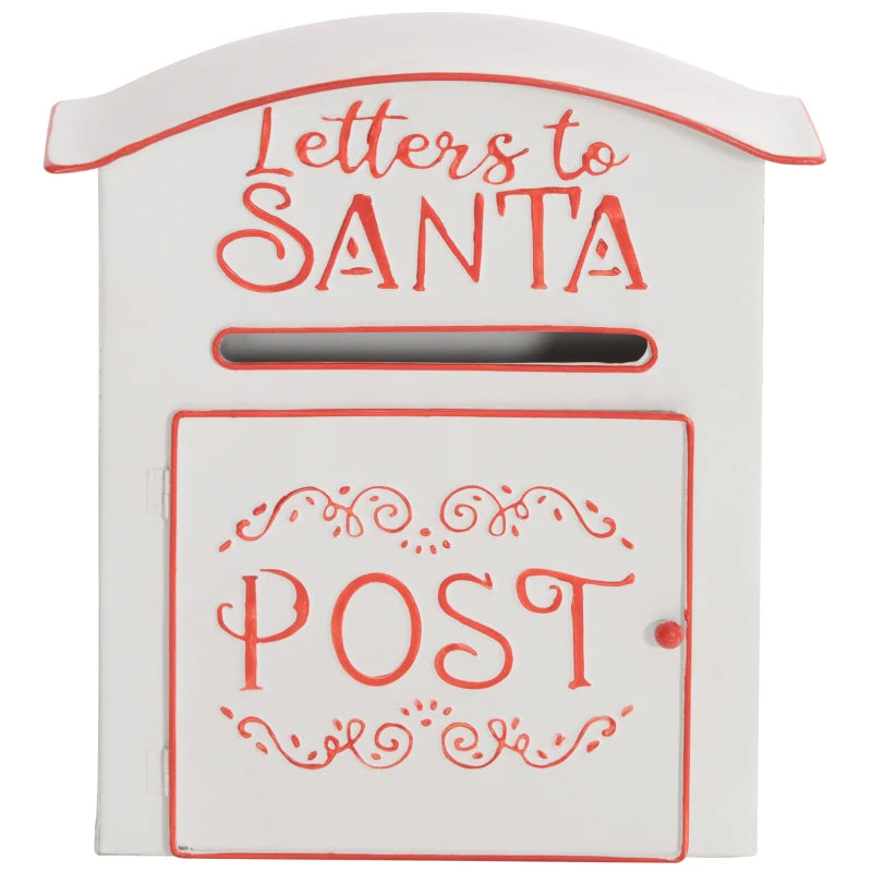 A5 Christmas Letter Postbox - White/Red