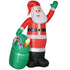 9ft/275 cm Christmas Inflatable Santa with Bear Sack, Giant Christmas Blow Up Decoration with Built-in LED Lights for Garden, Indoor Outdoor Home Decor