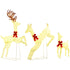 Three-Piece LED Light Reindeer Christmas Decoration