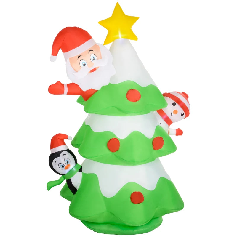 8ft Inflatable Xmas Tree and Friends Decoration