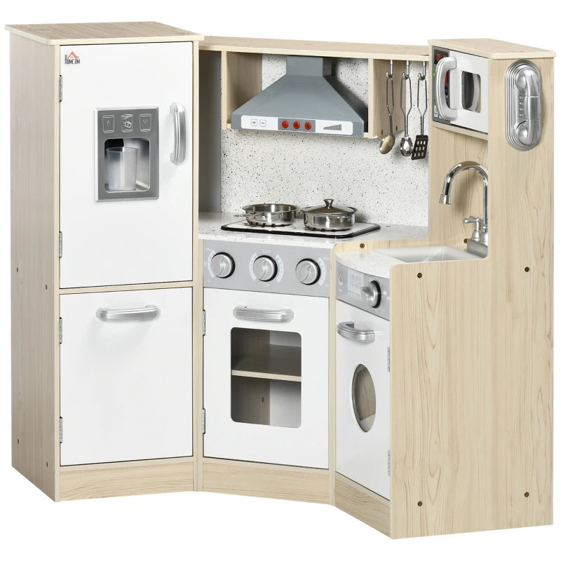 Kids Kitchen Playset, with Accessories, Storage Space