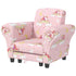 2 Piece Kids Sofa Set with Unicorn Design, Wooden Frame, for 1.5-3 Years Old, Pink
