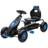 Kids Pedal Go Kart, with Adjustable Seat, Inflatable Tyres - Blue
