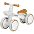 Kids Balance Bike for 1-3 Years Old with Adjustable Seat, Silent Wheels, White