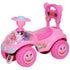 Foot to Floor oddler Ride on Toy w/ Music, Light, Horn, Under Seat Storage, Anti-Over-Backwards Device, Pink