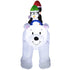 6.4ft Inflatable Polar Bear and Penguin Christmas Inflatable
