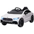 Mercedes-Benz AMG CLA 45 Licensed 12V Kids Electric Car Ride on Car w/ Remote, Suspension Lights Music Horn - White