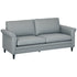 3 Seater Sofa, Modern Fabric Sofa Couch with Spring Cushion, Rubber Wood Legs, 191cm Upholstered Settee for Living Room, Bedroom, Home Office, Guest Room, Grey