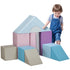 11-Piece Kids Soft Play Set, Foam Block, Toys for Climbing, Crawling, Blue