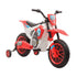 12V Kids Electric Motorcycle Ride-On, with Training Wheels, for Ages 3-6 Years - Red