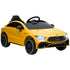 Mercedes-Benz AMG CLA 45 Licensed 12V Kids Electric Car Ride on Car w/ Remote, Suspension Lights Music Horn - Yellow
