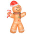 8ft Christmas Inflatable Gingerbread Man, Lighted Blow Up Yard Decor Indoor Outdoor Garden Lawn Party Prop