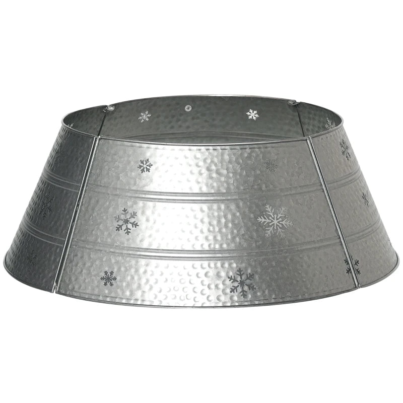 66cm Hammered Steel Christmas Tree Base Collar