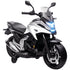 12V Honda Licensed Kids Electric Motorbike w/ Music, Headlights, Early Education Function, for Ages 3-6 Years, White
