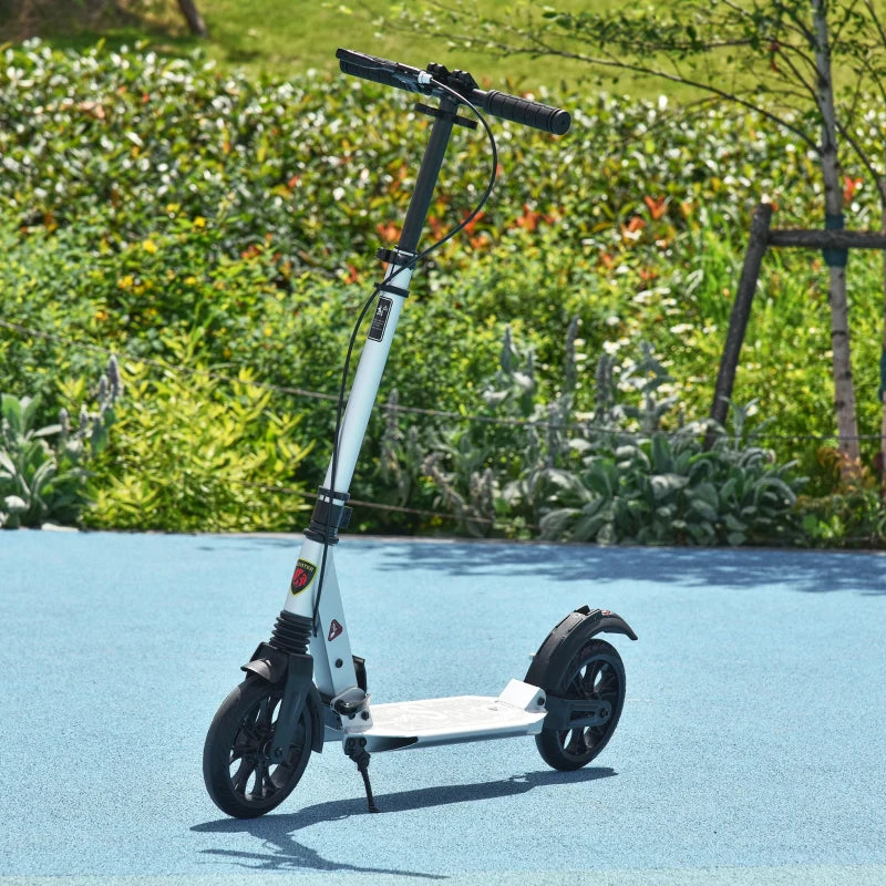 Teen/Adults Aluminium Folding Kick Scooter w/ Shock Mitigation System Silver