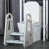 Kids Toddler Step Stool Ladder Kitchen Helper for Toilet Potty Training Bathroom Sink Bedroom Blue and Grey
